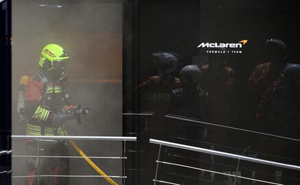 Reportan incendio en el "hospitality" de McLaren, durante las actividades del Gran Premio de España