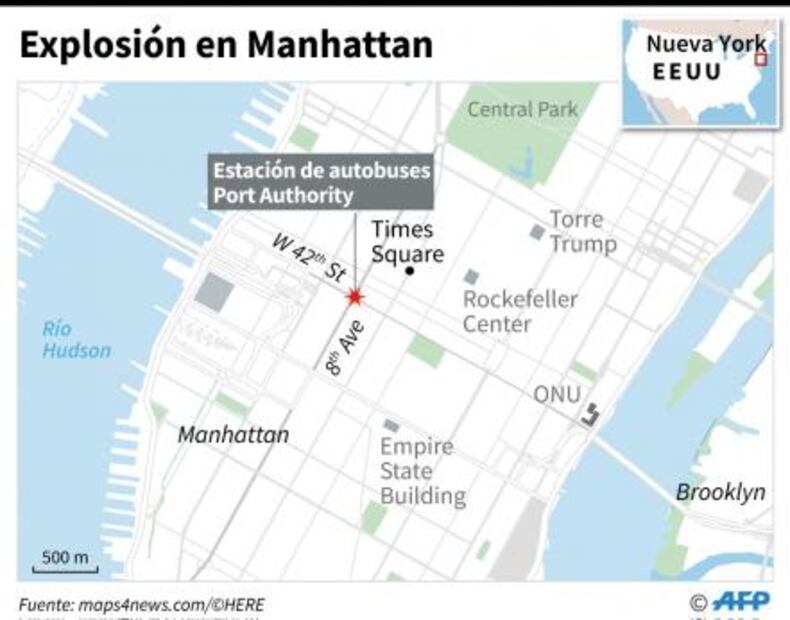 Detienen a sospechoso tras explosión en NY