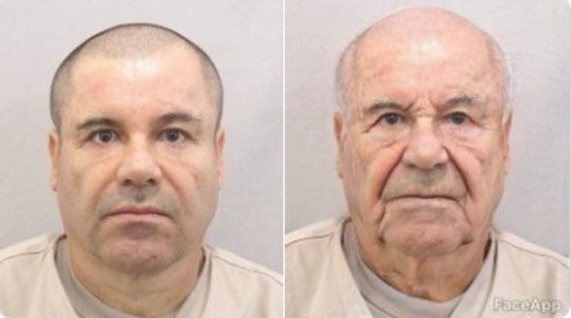 Así se ve "El Chapo" con el filtro de envejecimiento en FaceApp
