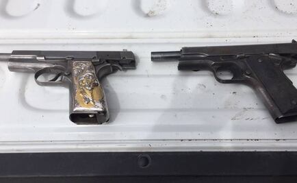 Caen dos hombres con armas en Caborca, Sonora