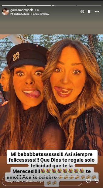 Galilea Montijo felicita a Andrea Legarreta en su cumpleaños con esta publicación en su cuenta de Instagram.