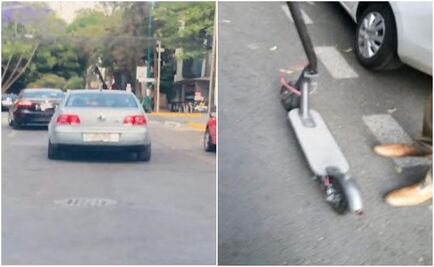 Auto que atropelló a usuario con scooter en la Roma fue un Jetta azul, dice Seguridad Ciudadana