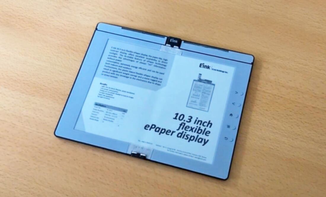 Hemos visto dispositivos de doble pantalla con tecnología E Ink en el pasado, y este prototipo adopta un enfoque ligeramente diferente