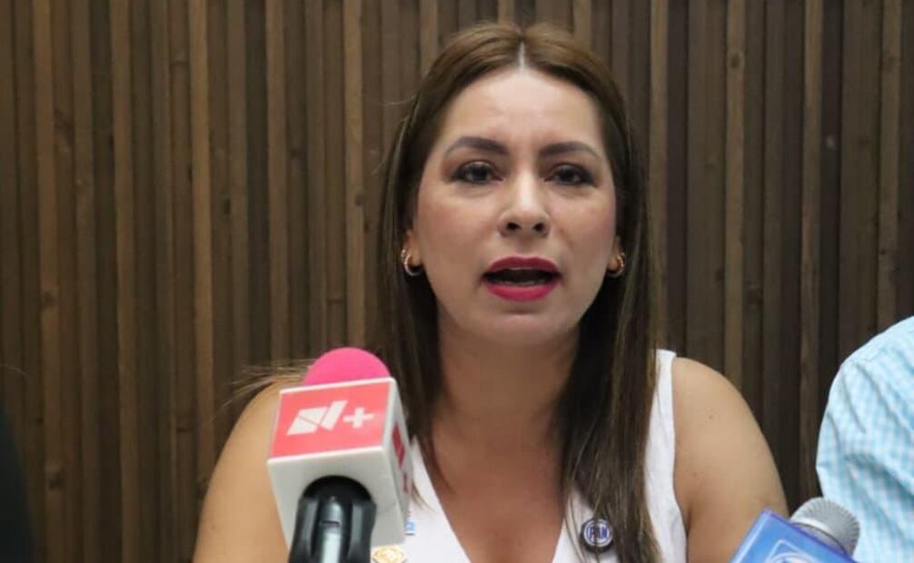 La presidenta estatal del PAN, Wendy Barajas Cortez (25/09/2025). Foto: Especial