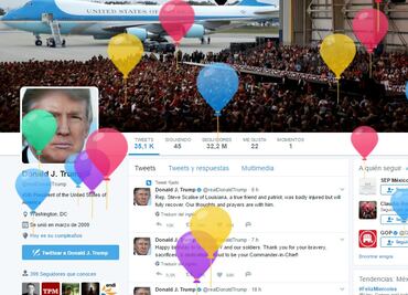 Twitter celebra a Trump en su cumpleaños