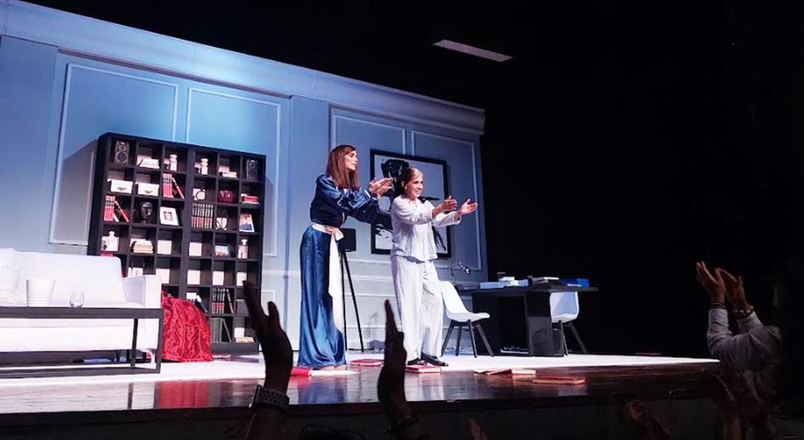 Biby Gaytán en el estreno de la obra "Locas de remate". 
Foto: EL UNIVERSAL / Sughey Baños