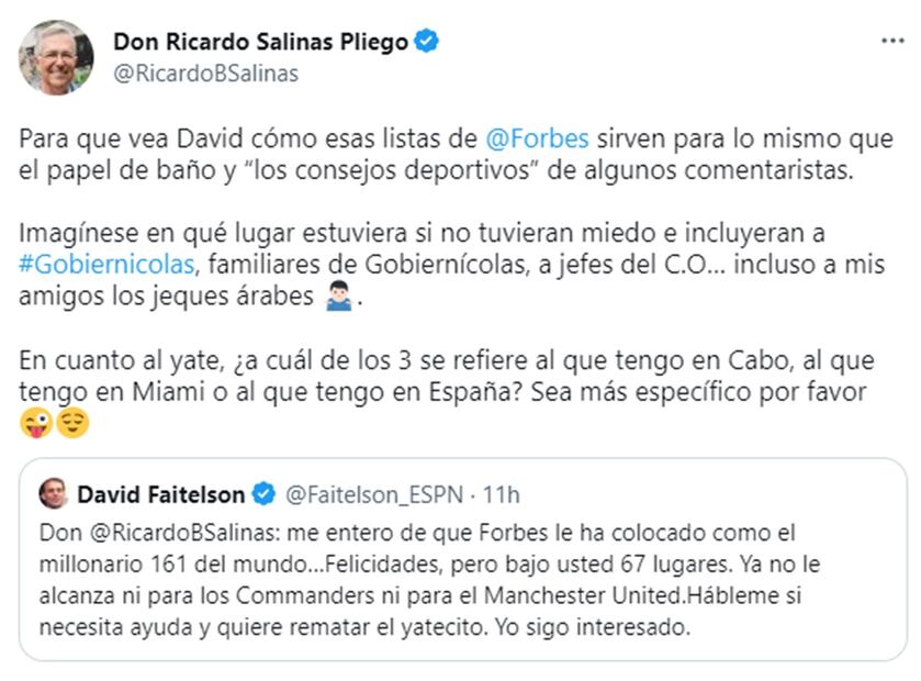 Foto: Twitter. @RicardoBSalinas