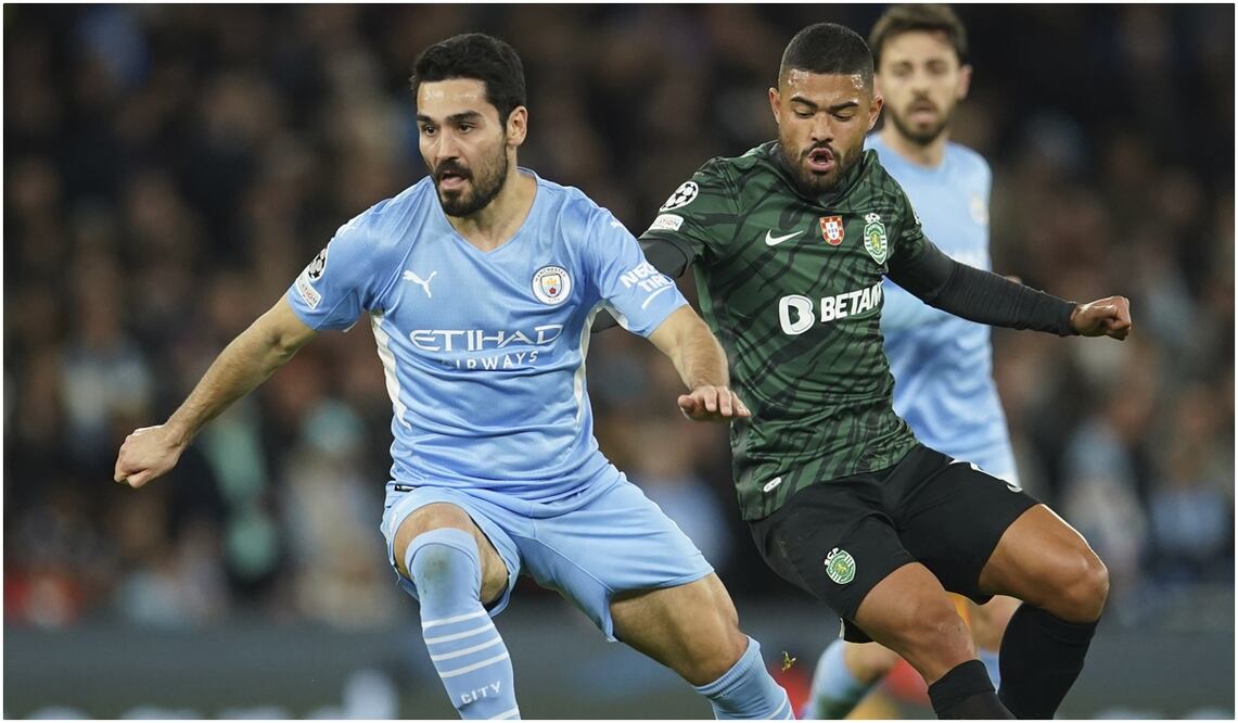 Manchester City empató ante el Sporting y avanzó a los cuartos de final / FOTO: AP