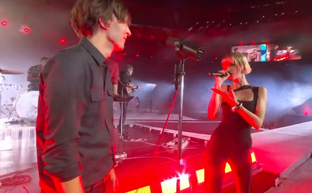 Kavinsky y Angele en los Juegos Olímpicos 2024.
Foto: Especial