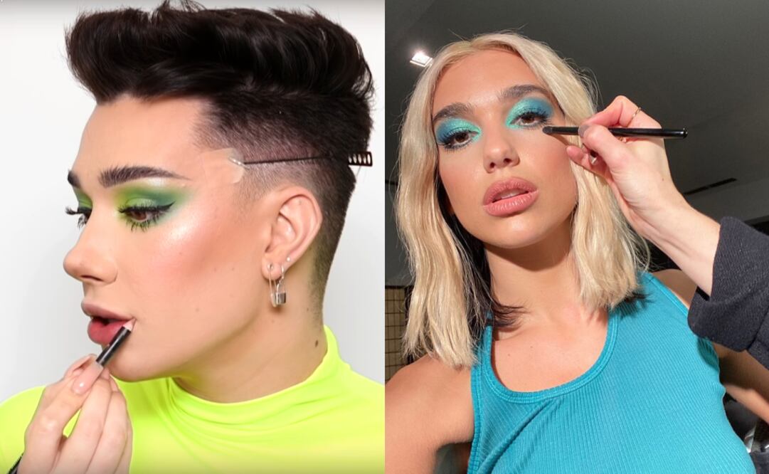 James Charles se transforma en Dua Lipa y luce igual a ella. Fotos: instagram
