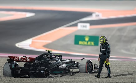 Acepta Lewis Hamilton que fue el culpable de chocar con George Russell durante el Gran Premio de Qatar