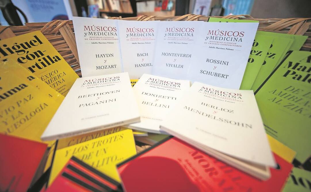 La colección tiene hasta ahora siete libros (cada uno con dos compositores); faltan siete obras más. Foto: El Colegio Nacional