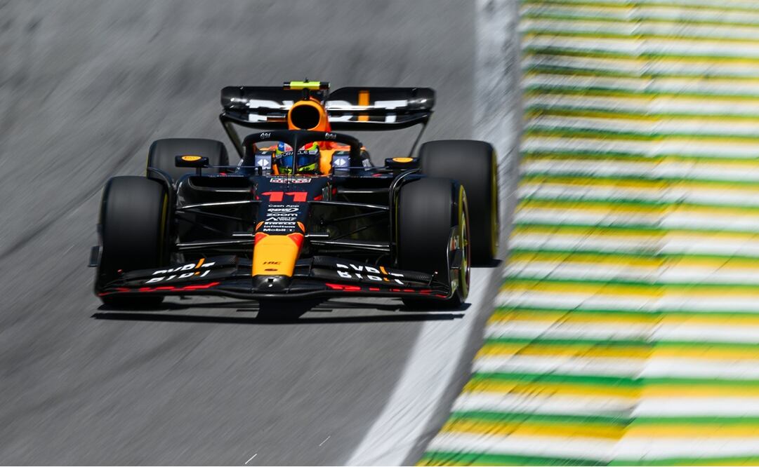 Checo Pérez largará tercero carrera sprint FOTO: @redbullracing
