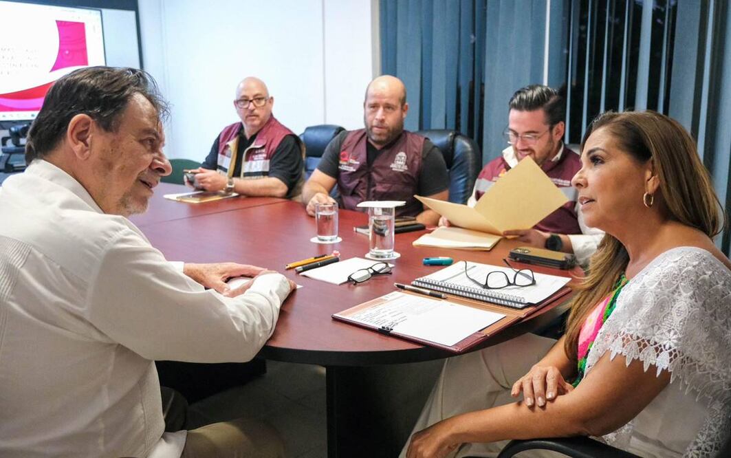 La gobernadora de Quintana Roo, Mara Lezama Espinosa, y el titular de la Comisión Nacional de Áreas Naturales Protegidas (CONANP), Pedro Álvarez Icaza. Foto: Especial