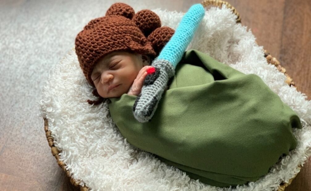 Visten a recién nacidos como personajes de Star Wars