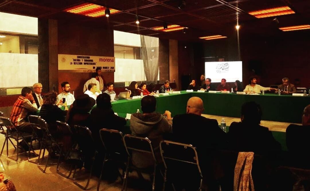 Ayer se realizó lo que se puede considerar el primer foro de los nuevos legisladores con artistas y gestores. Foto: Facebook / Xóchitl Zagal