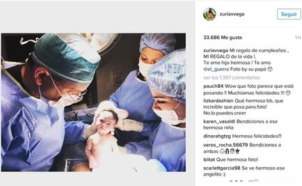 Zuria Vega ya es mamá; comparte foto de bebé