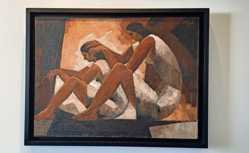 Las peinadoras, del colombiano Fernando Botero en su primera época. Foto: Frida Juárez / EL UNIVERSAL