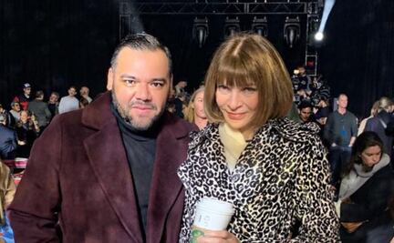 Benito Santos presume foto con Anna Wintour
