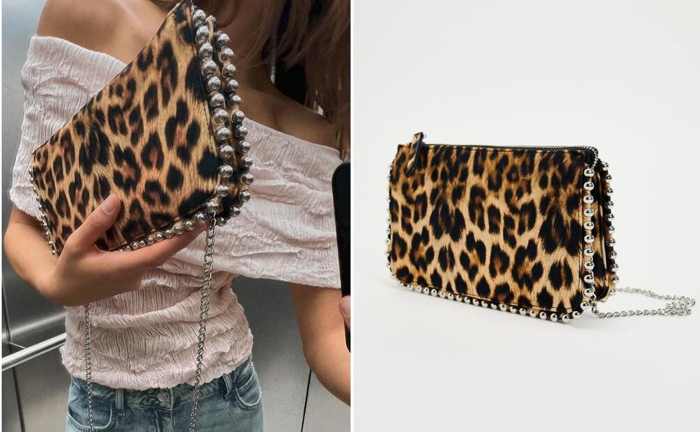 Un bolso animal print tiene mucha personalidad. Foto: Zara