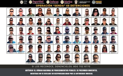Operación Senda en Edomex; ¿quiénes son los 68 detenidos?