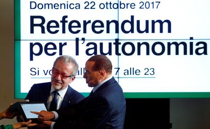 ​Norte de Italia busca referéndum de autonomía; Berlusconi lo respalda