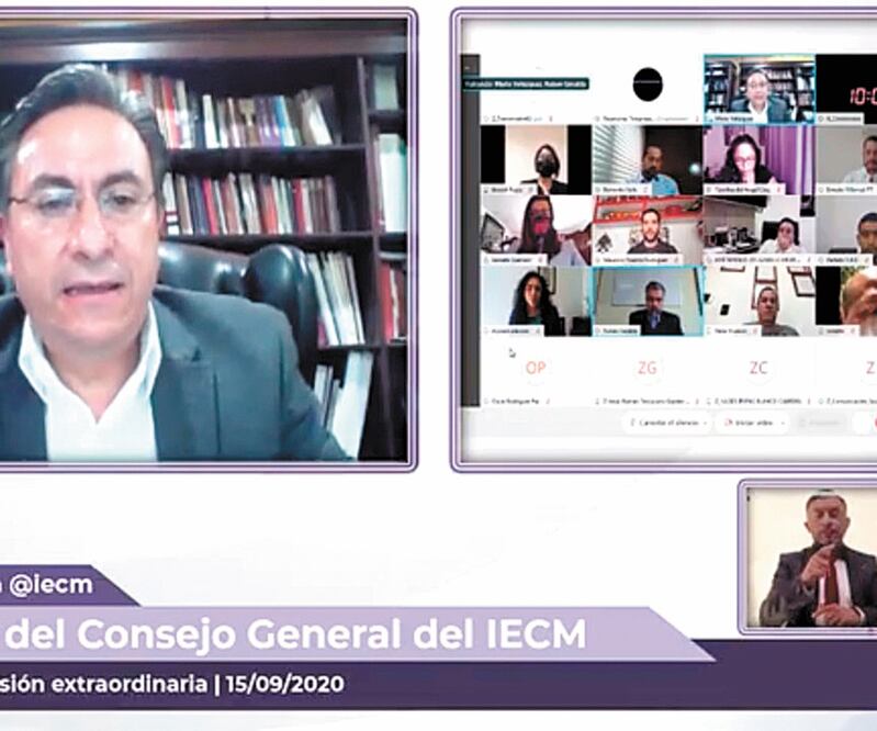 En la sesión virtual del Consejo del IECM se definieron los recursos para los nueve partidos políticos. ESPECIAL