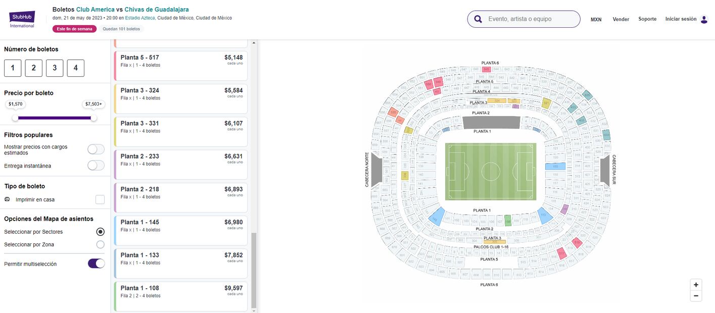 Casi 10 mil pesos por un boleto para el Clásico Nacional - Foto: Especial