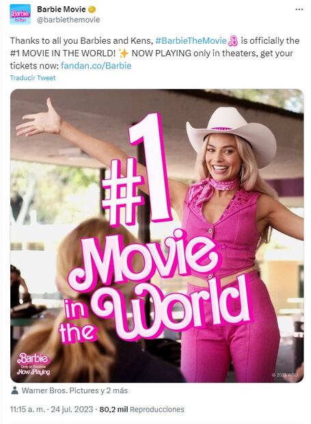 "Barbie", la película más esperada del verano. Foto: Twitter