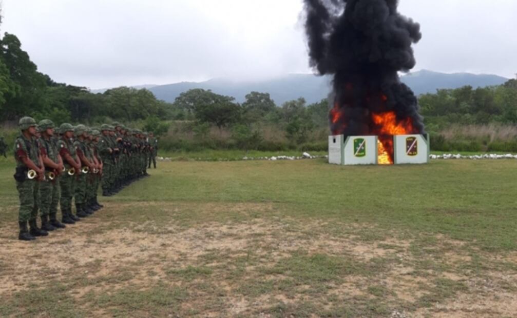 Incineran más de 888 kilogramos de cocaína en Chiapas