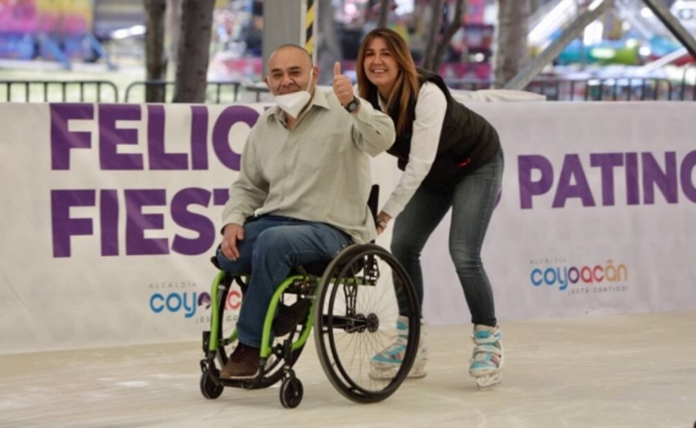 Instalan pista de hielo gratuita en Coyoacán; estos son los horarios