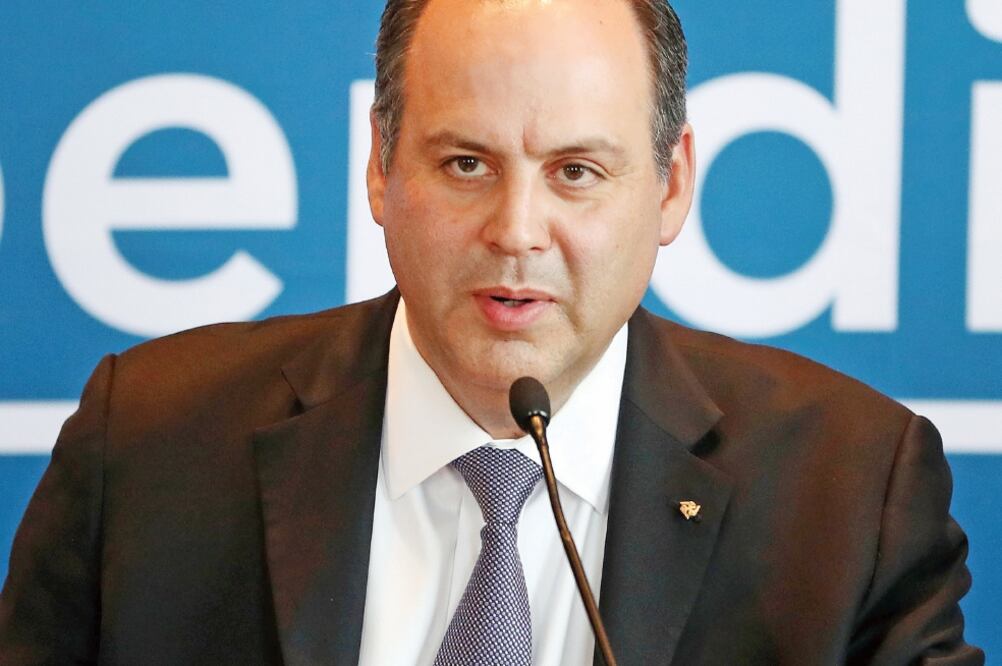 Gustavo de Hoyos Walther, presidente de la Coparmex, anunció que la propuesta será presentada ante el Congreso de la Unión (ARIEL OJEDA. EL UNIVERSAL)