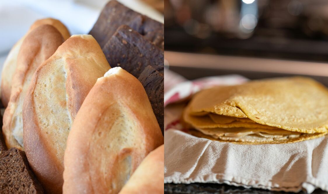 Los cereales son la base de la alimentación y con ellos se elaboran las tortillas y los bolillos. Fotos: Freepik