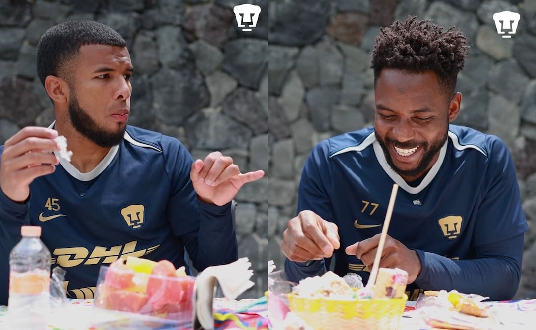 Pedro Vite y Álvaro Angulo fueron algunos de los futbolistas que participaron en la dinámica | FOTOS: @pumasmx
