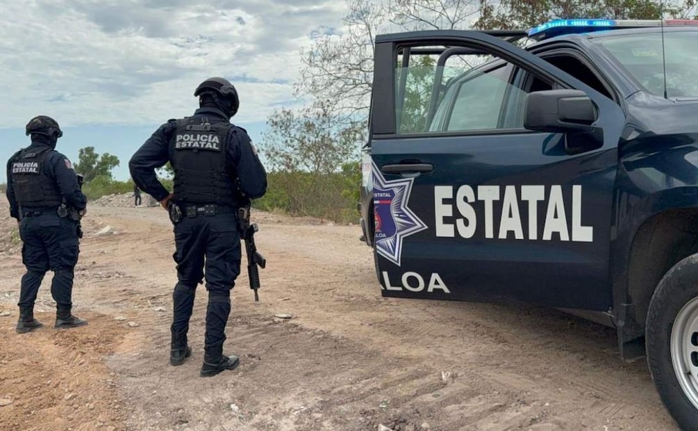 Elementos de la Policía Estatal atienden reporte de hombres asesinados en Culiacán (24/06/2025). Foto: Cortesía