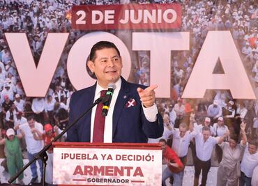 Alejandro Armenta se proclama ganador de la elección en Puebla