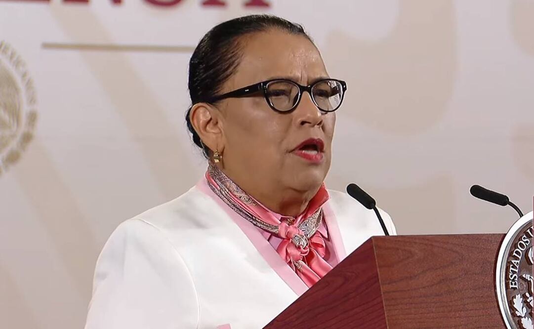 Secretaria de Seguridad, Rosa Icela Rodríguez. Foto: captura de pantalla