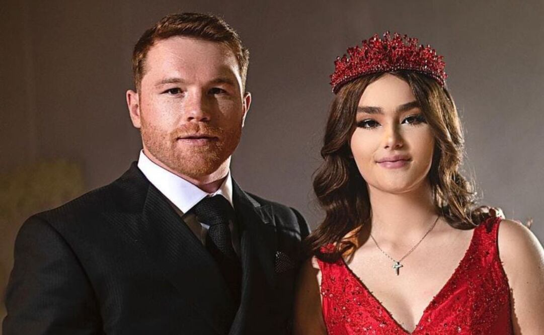 Canelo Álvarez y su hija Emily Cinnamon. Fuente: Instagram @luisgallardofotografo