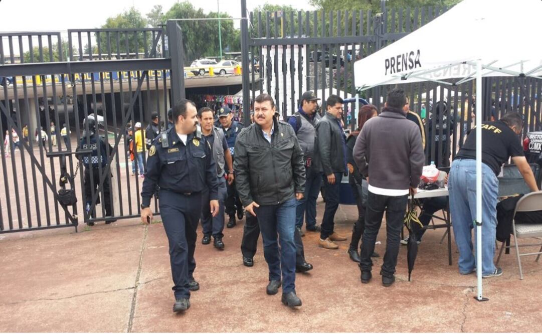 Hiram Almeida supervisó el dispositivo de seguridad y vialidad que la dependencia puso en marcha este domingo/ Foto de Twitter @SSP_CDMX