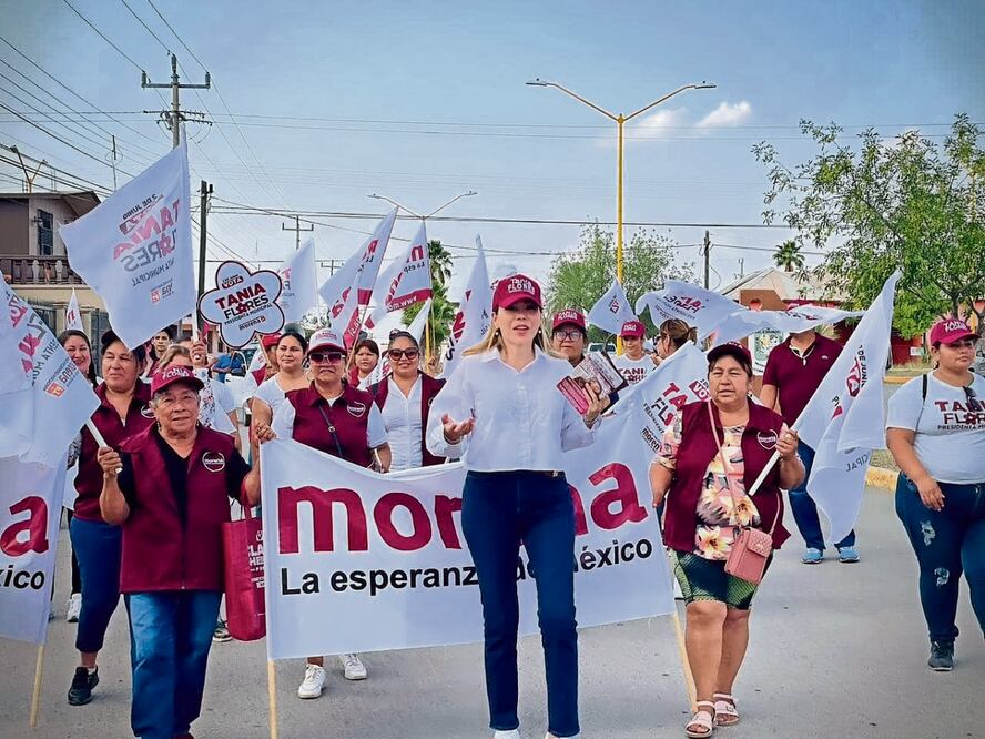Tania Flores, alcaldesa de Múzquiz, y quien busca la reelección pidió a los policías estatales que se salieran del municipio. Foto Especial