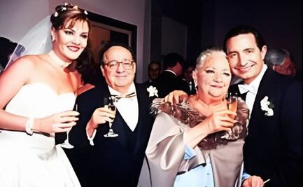 Florinda Meza y Graciela acompañaron a Chespirito a la boda de su hijo Roberto Gómez Fernández con Chantal Andere