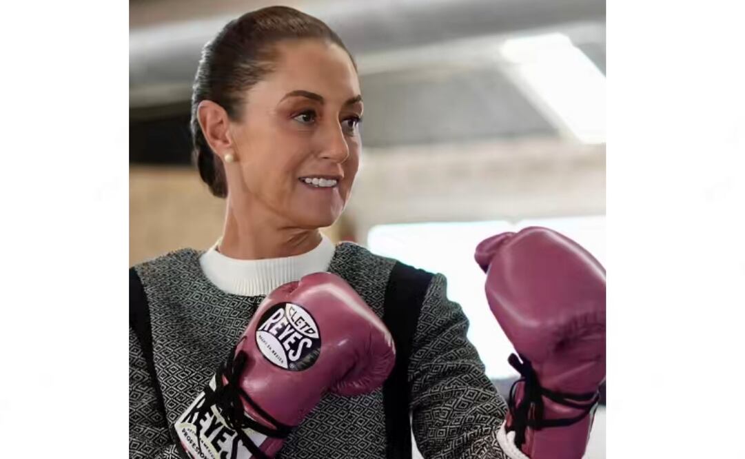 La presidenta Claudia Sheinbaum compartió este domingo 14 de diciembre de 2025 que visitó el lugar de entrenamiento de la boxeadora juarense Diana “La Bonita” Fernández. Foto: Especial