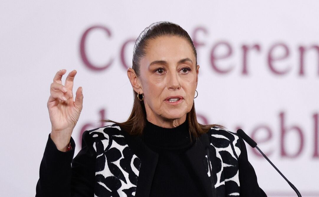 La presidenta Claudia Sheinbaum Pardo, durante la mañanera del 11 de febrero del 2026. Foto: Diego Simón / EL UNIVERSAL