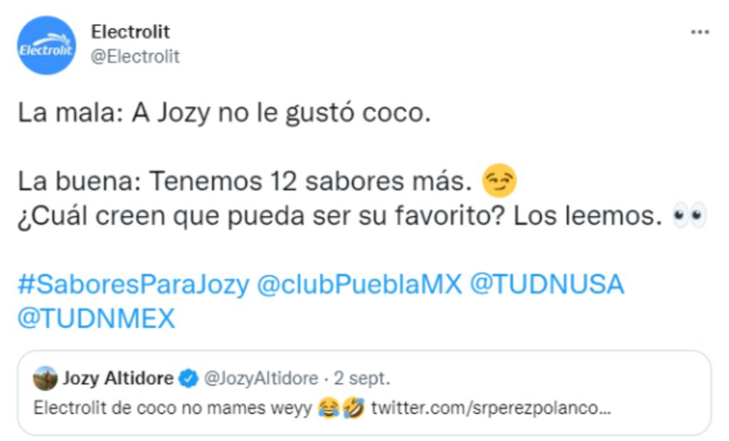Marca de sueros responde a Jozy Altidore tras el gesto de desagrado del jugador
