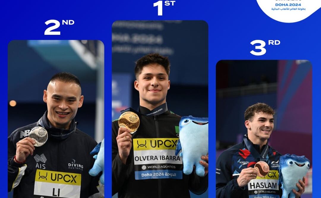 Osmar Olvera gana medalla de oro en el Mundial de Natación