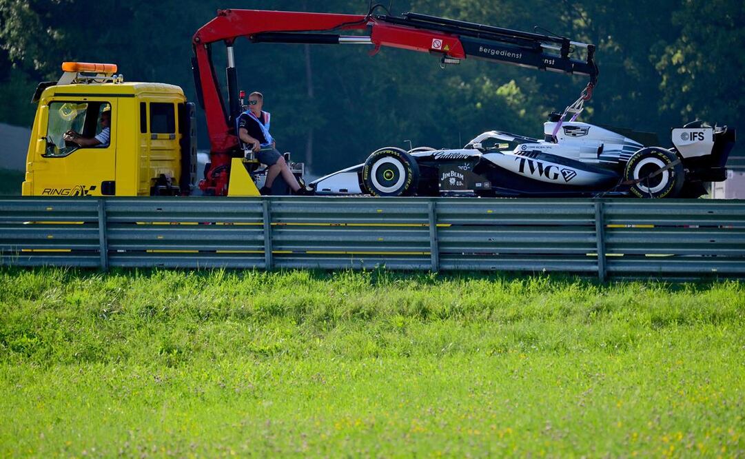 Checo presentó fallas en su monoplaza este viernes en el GP de Austria / Foto: AFP