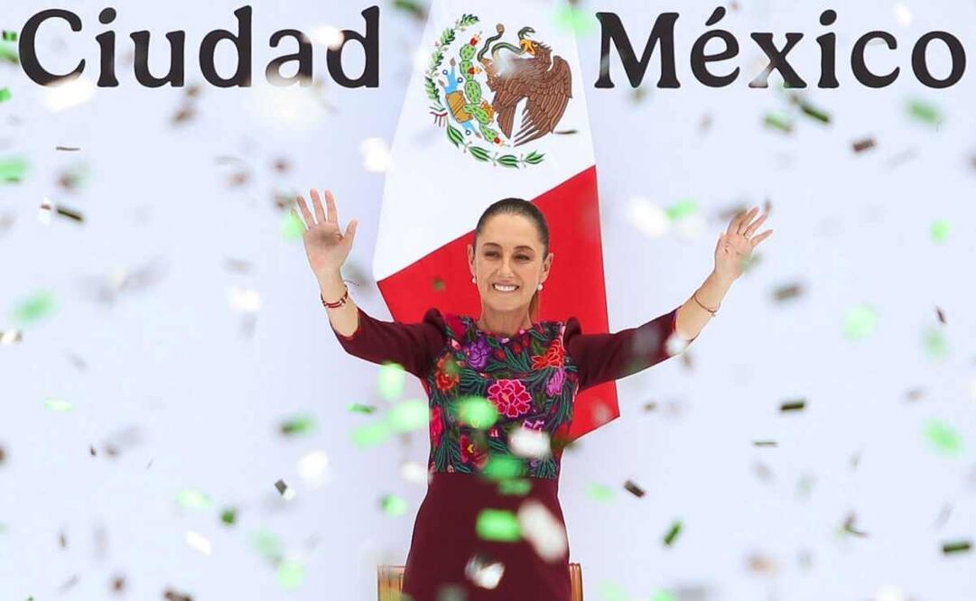 La presidenta Claudia Sheinbaum cerró este domingo la gira denominada "La Transformación Avanza" ante miles de simpatizantes en el Zócalo de la capital. Foto: Cuartoscuro