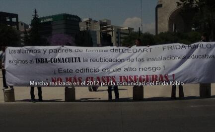 Comunidad estudiantil del Cedart "Frida Kahlo" exige un edificio propio y con condiciones para estudiar