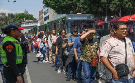Este domingo se registran largas filas en el RTP ante el cierre de estaciones de Línea 2 del Metro por remodelación