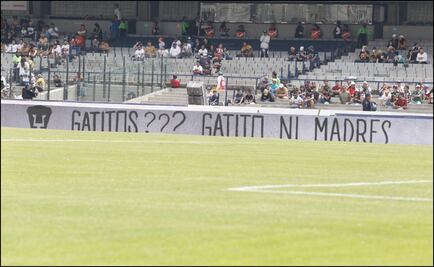 “Gatitos ni mad...”, aparece en C.U. previo al Pumas vs Chivas